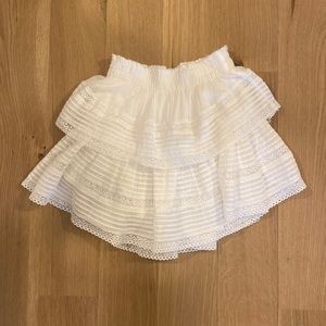 White Aerie skirt worn once;perfect love shack fancy dupe!!